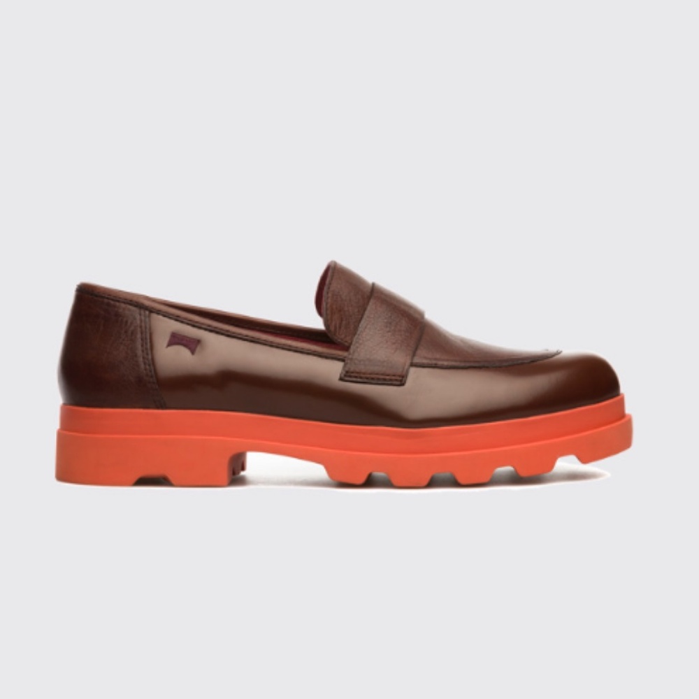 Camper Neuman/Mil Brown Loafer - Women's Size 40 - Pre-Owned - Picture 4 of 16